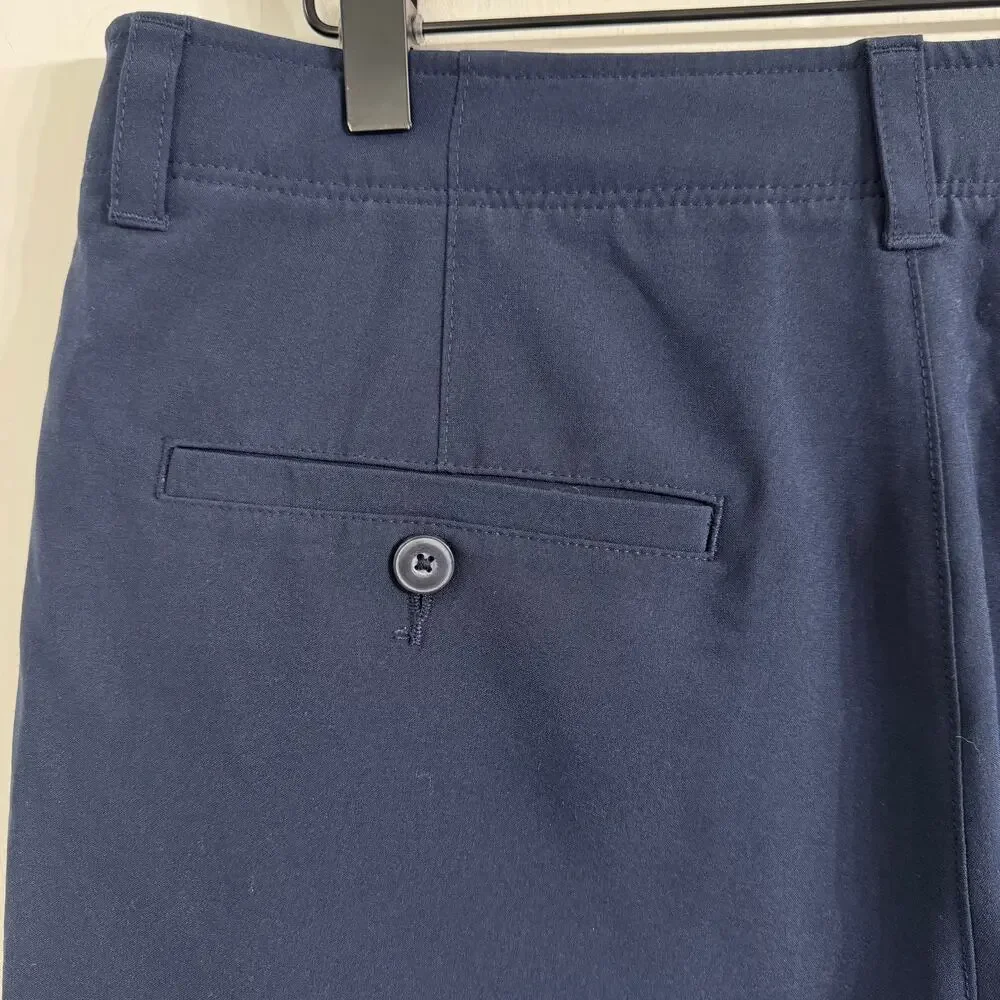 PGA Tour Men’s Navy Blue Chino Golf Shorts Size 34